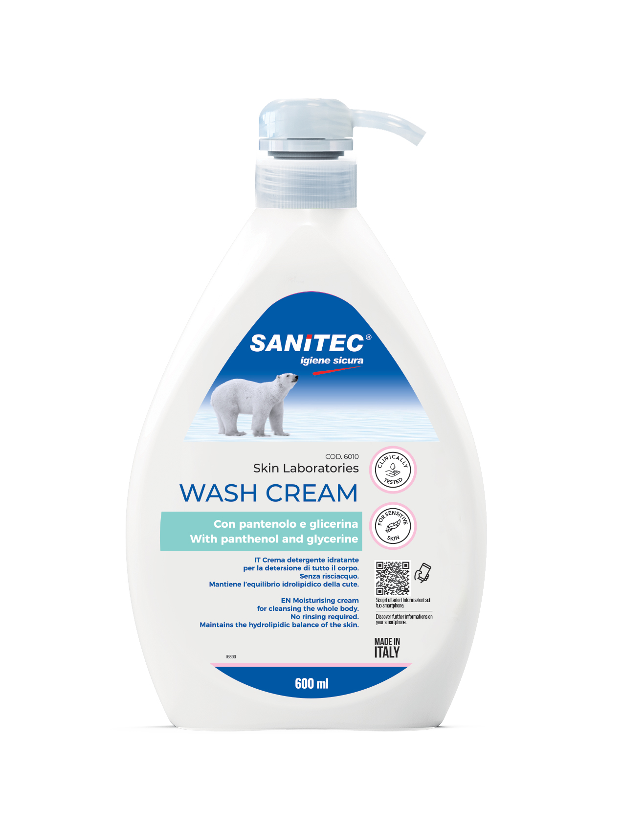 WASH CREAM - Crema detergente idratante